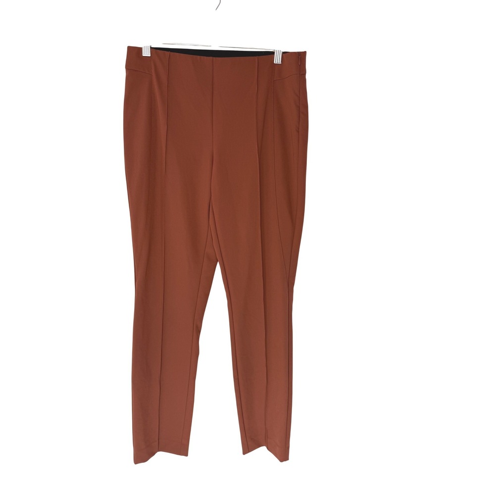 Lafayette 148 Ankle Pants Brown Women's Office Work Career Side Zip Size 4